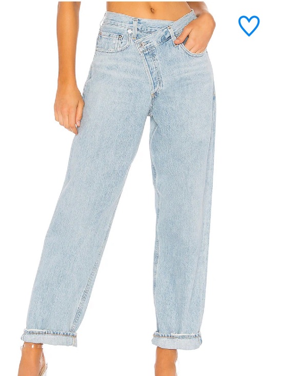 Agolde Denim - AGOLDE criss cross upsized jean in suburbia size 25